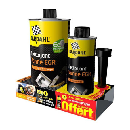 Lot Nettoyant vanne EGR Diesel 1L + 300ML Offerts - Bardahl