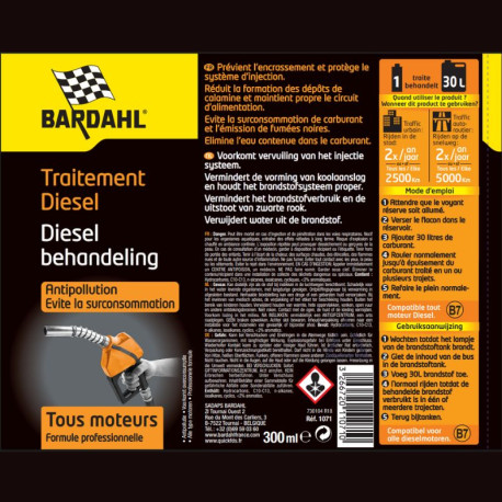 Traitement Diesel Antipollution 300 ml - Bardahl