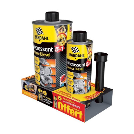 Lot Décrassant Moteur 5 en 1 Diesel 1L + 300ML Offerts - Bardahl