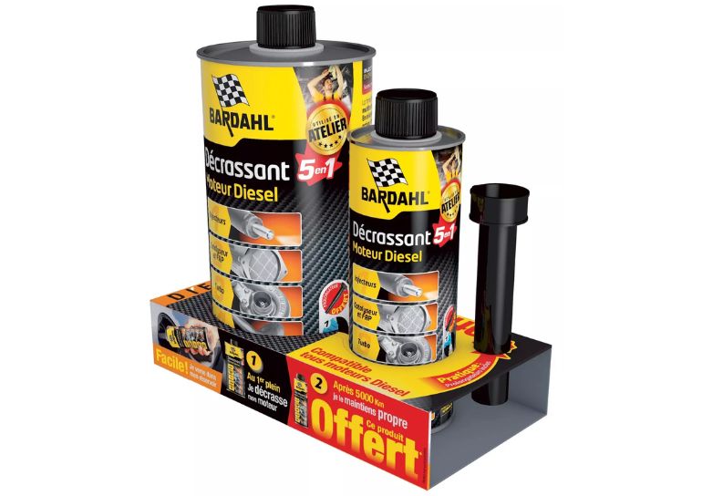 Décrassant moteur diesel 5 en 1 BARDAHL 1L + 300ml offerts