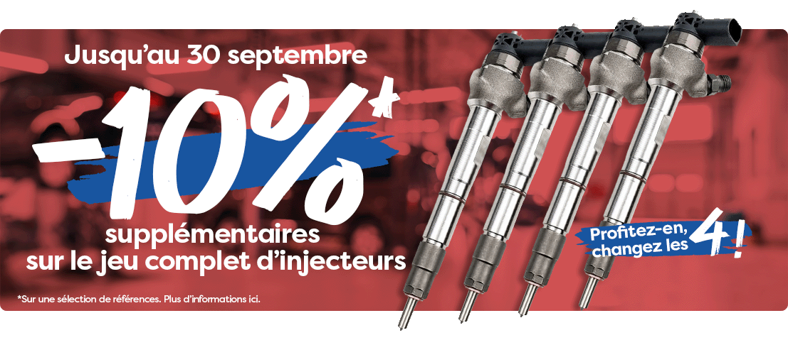Promotions -10% sur le jeu complet d'injecteurs